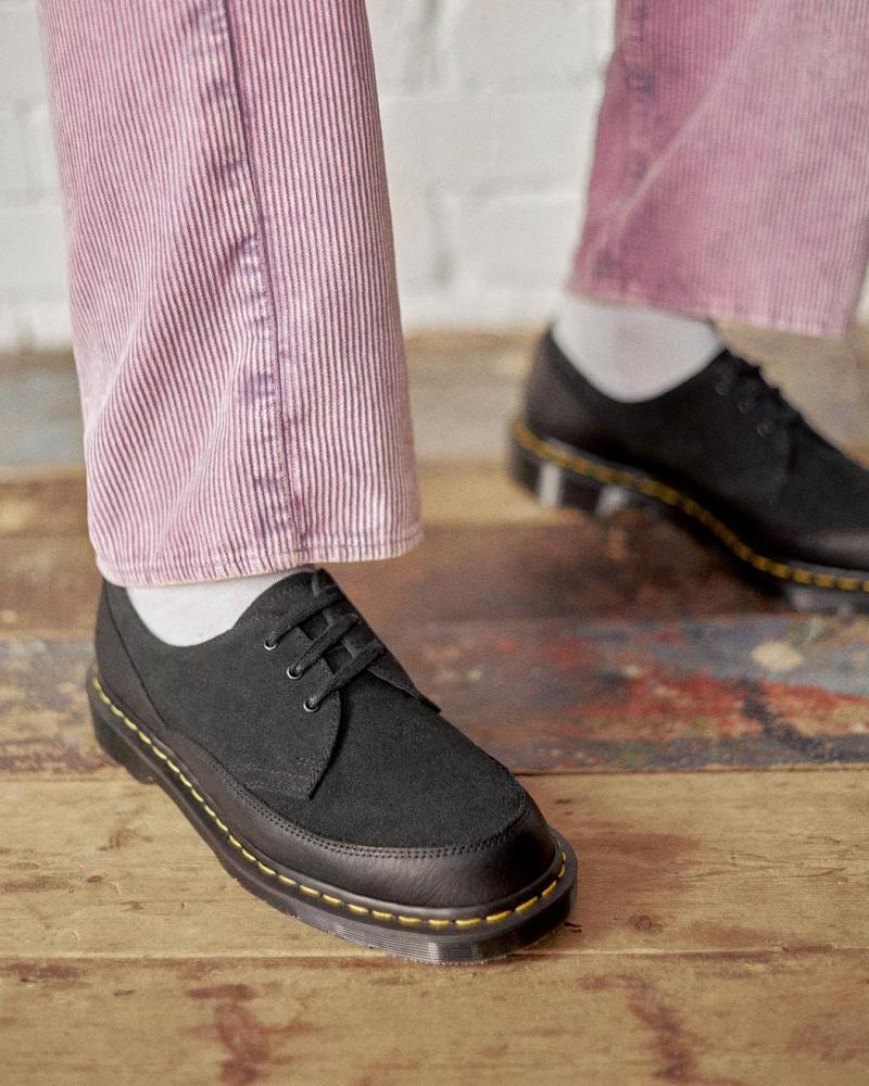 Dr Martens 1461 Guard Made in England Læder Snøresko Herre Sort | DK 579YXF